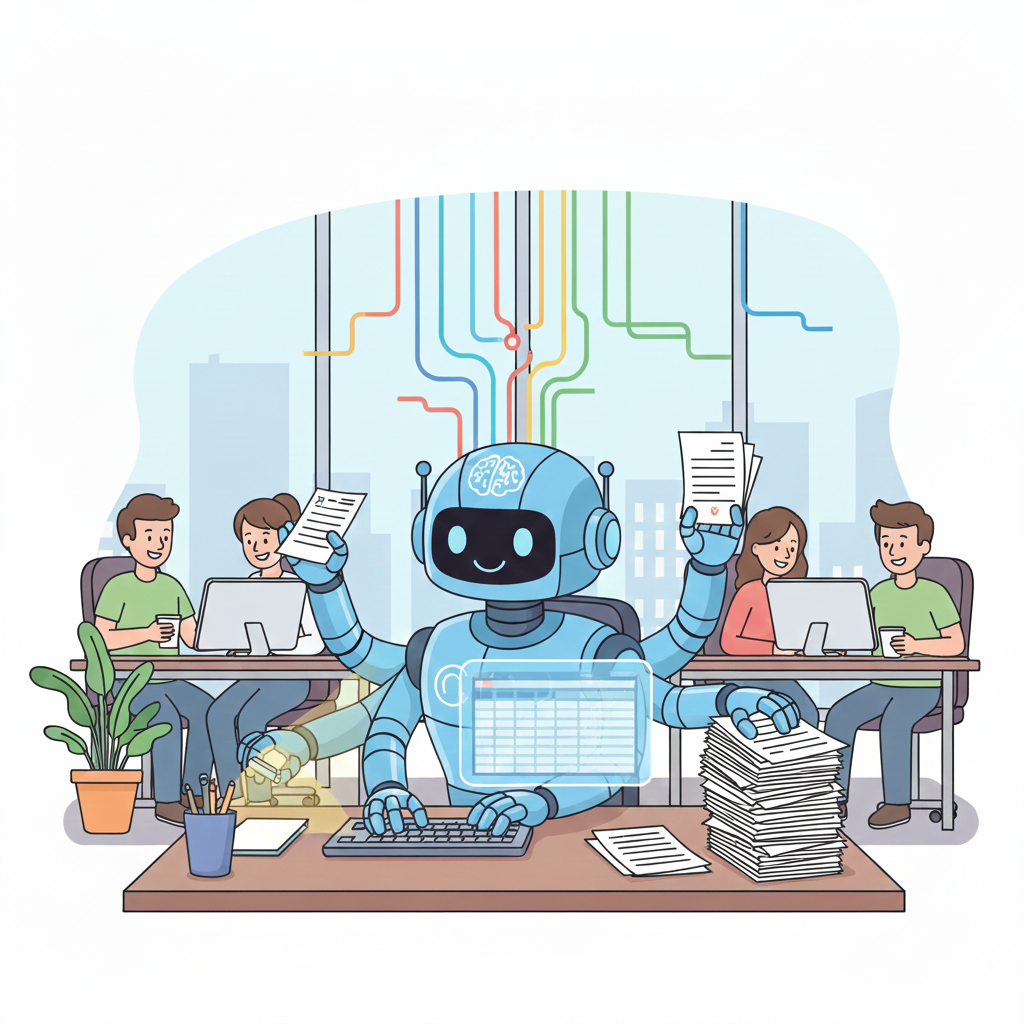 Automatización de tareas administrativas repetitivas con IA