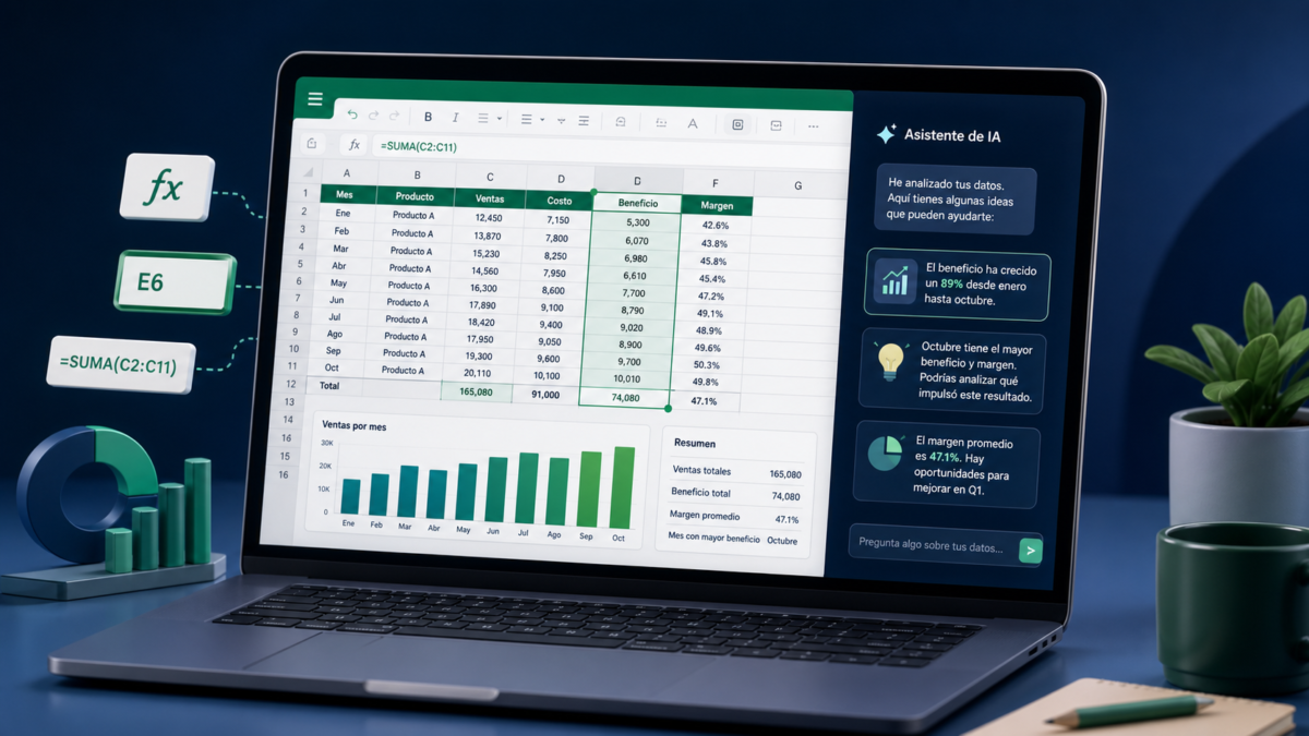 Cómo usar ChatGPT con Excel y Google Sheets: guía paso a paso